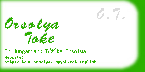 orsolya toke business card